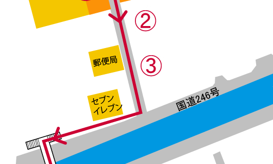 井の頭線渋谷駅西口からの案内図02