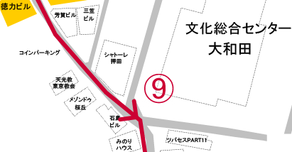 井の頭線渋谷駅西口からの案内図09
