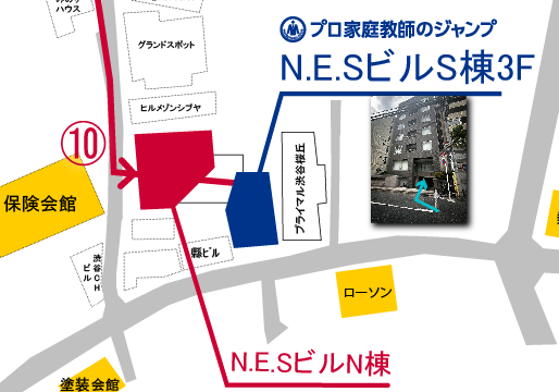 井の頭線渋谷駅西口からの案内図09